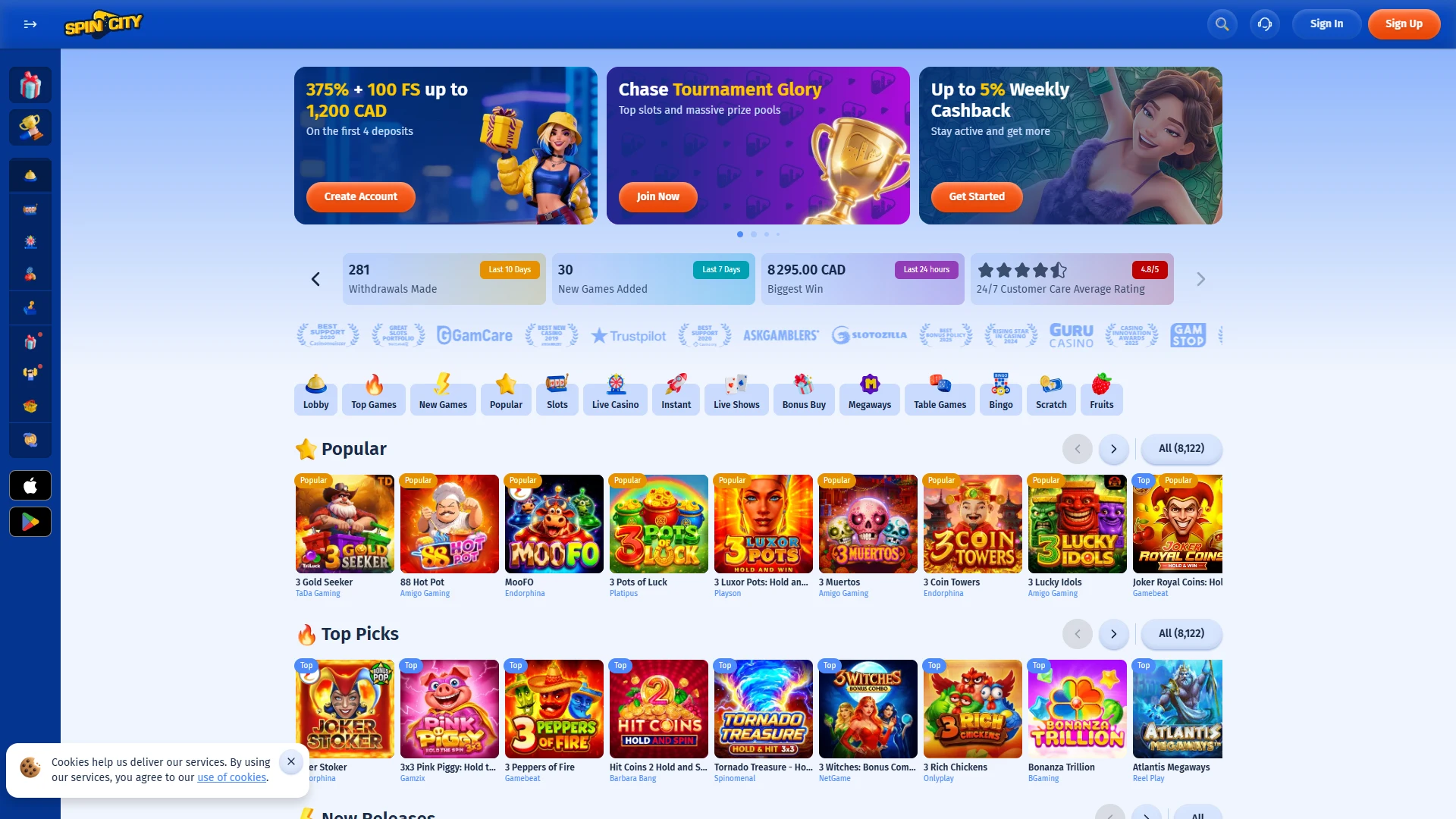 Spin City homepage